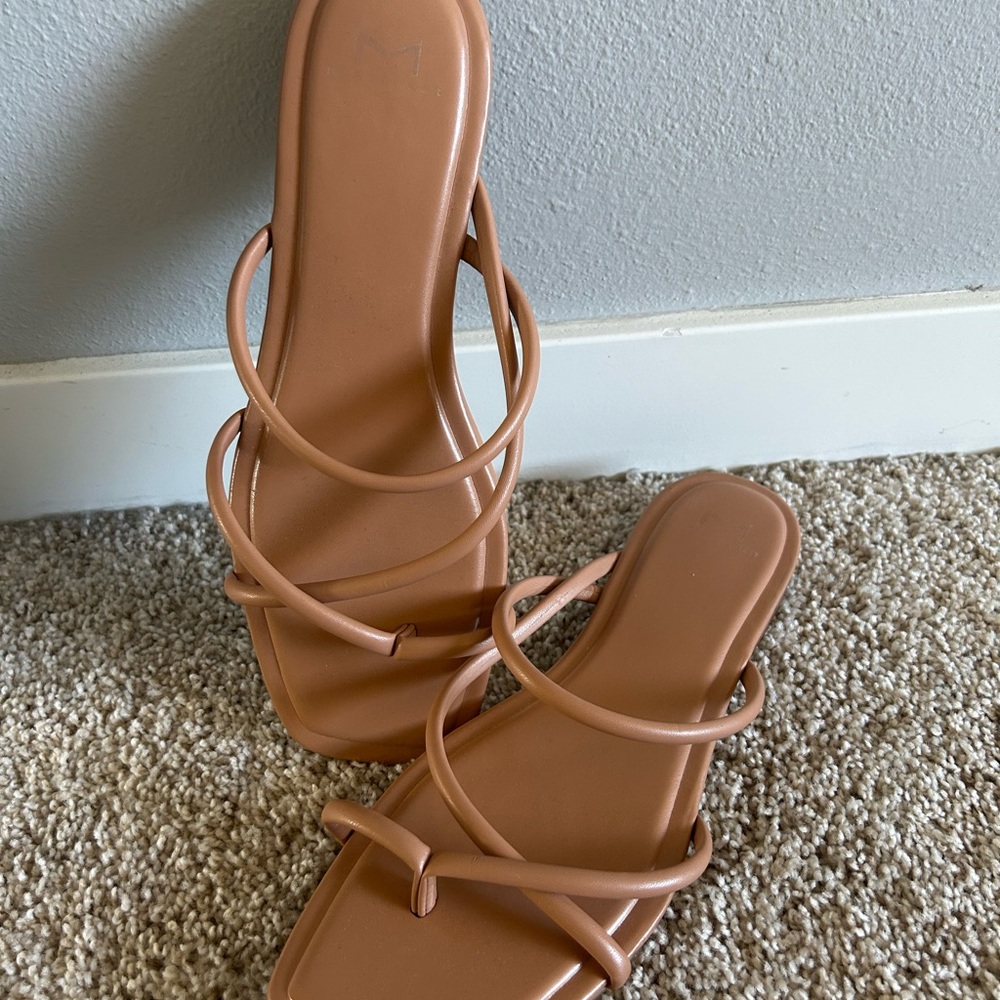 Marc Fisher Tan Strappy Sandals